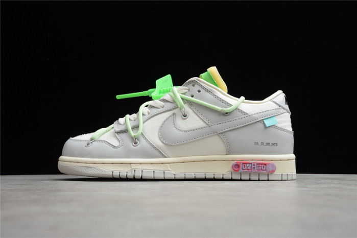OFW X NIKE DUNK LOW “lot 07 OF 50” DM1602-108