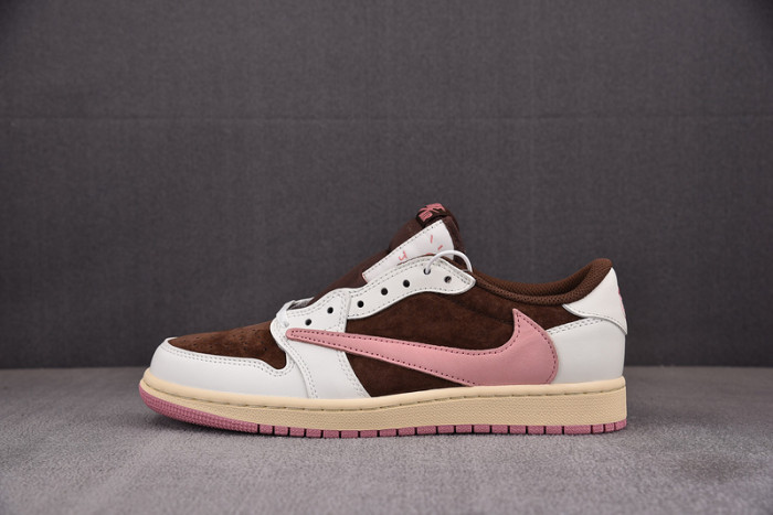 travis scott x air jordan 1 low og “dark pony/pink oxF0rd”  dz4137-206